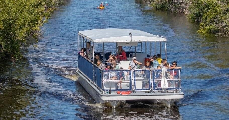 Backcountry boat tour